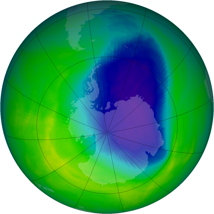 Ozone Map 2000-10-25